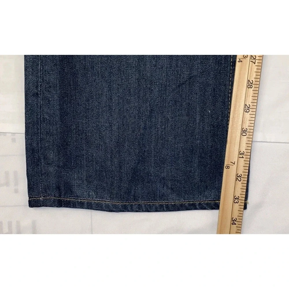 True Religion Jeans Men's 40x33 Vintage Rare Straight Flaps Orange Stitching New